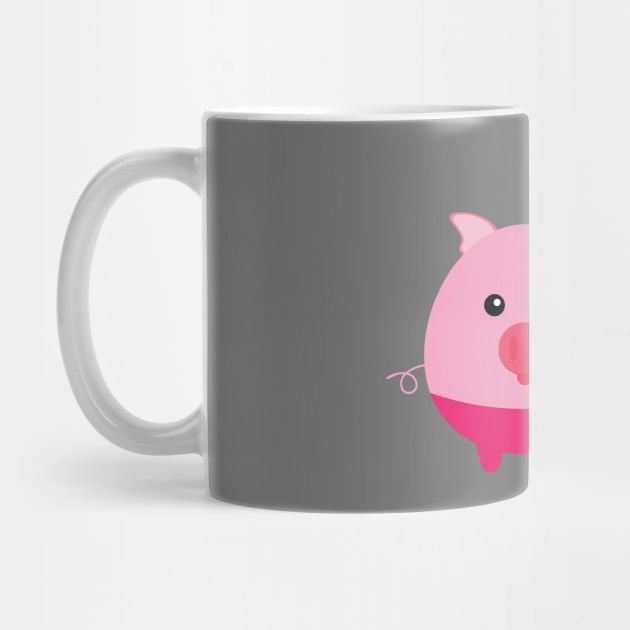Chubby Pig - Cute Piggy by Sassify